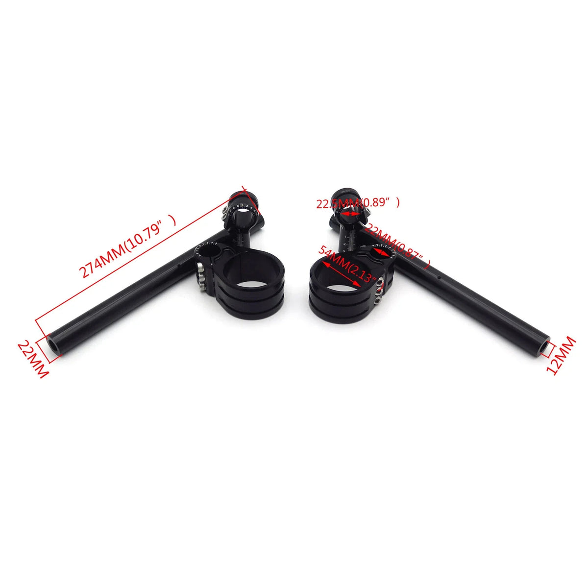 CNC Riser Clip & Adjustable Height Handlebar for BMW R Nine T (2014–2019)