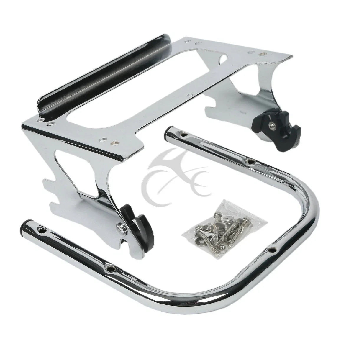 Docking Hardware & 2-Up Pack Luggage Rack for Harley Touring 1997-2008