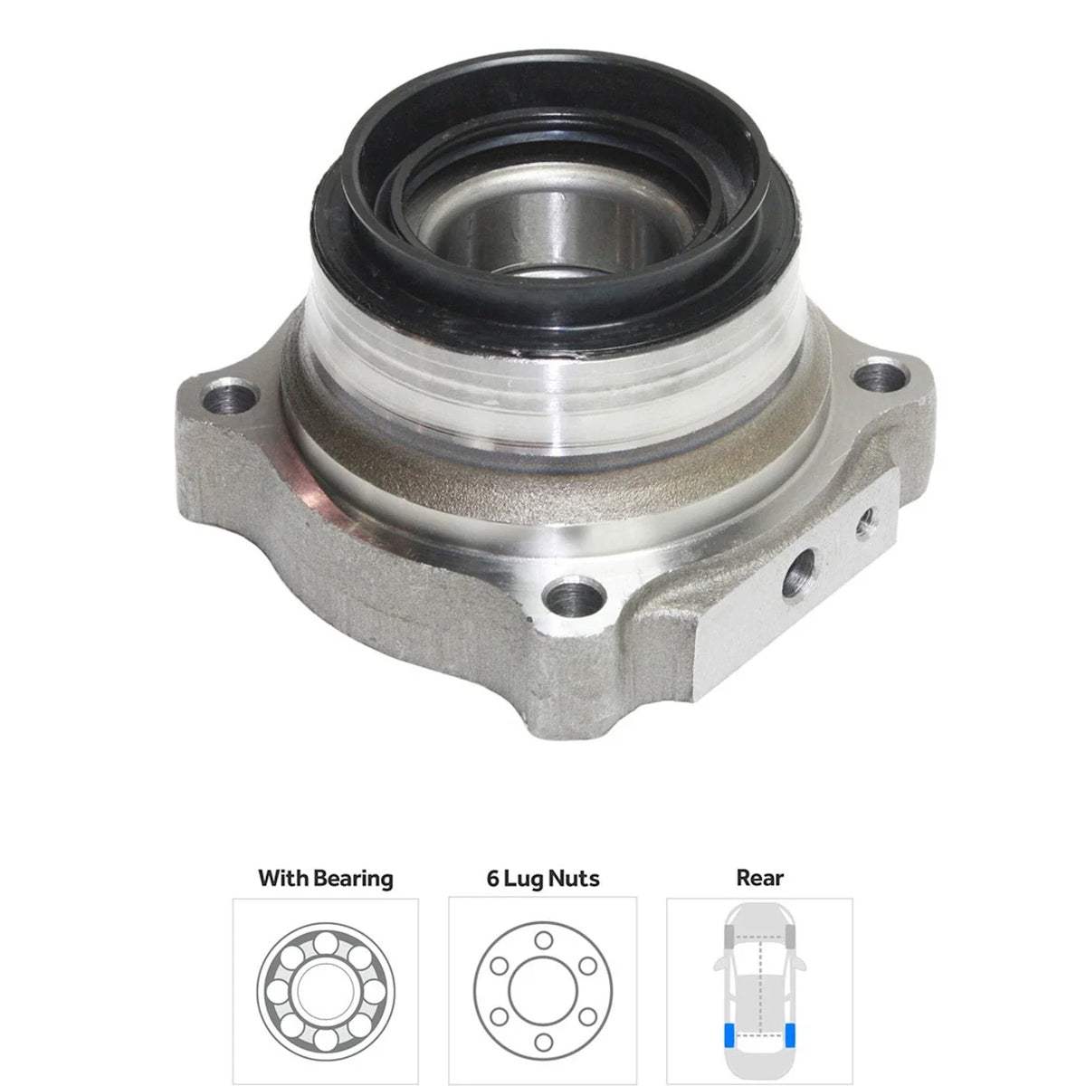 6 Lug Wheel Hub Kit for Toyota Tacoma (2005–2020) Front Left Right
