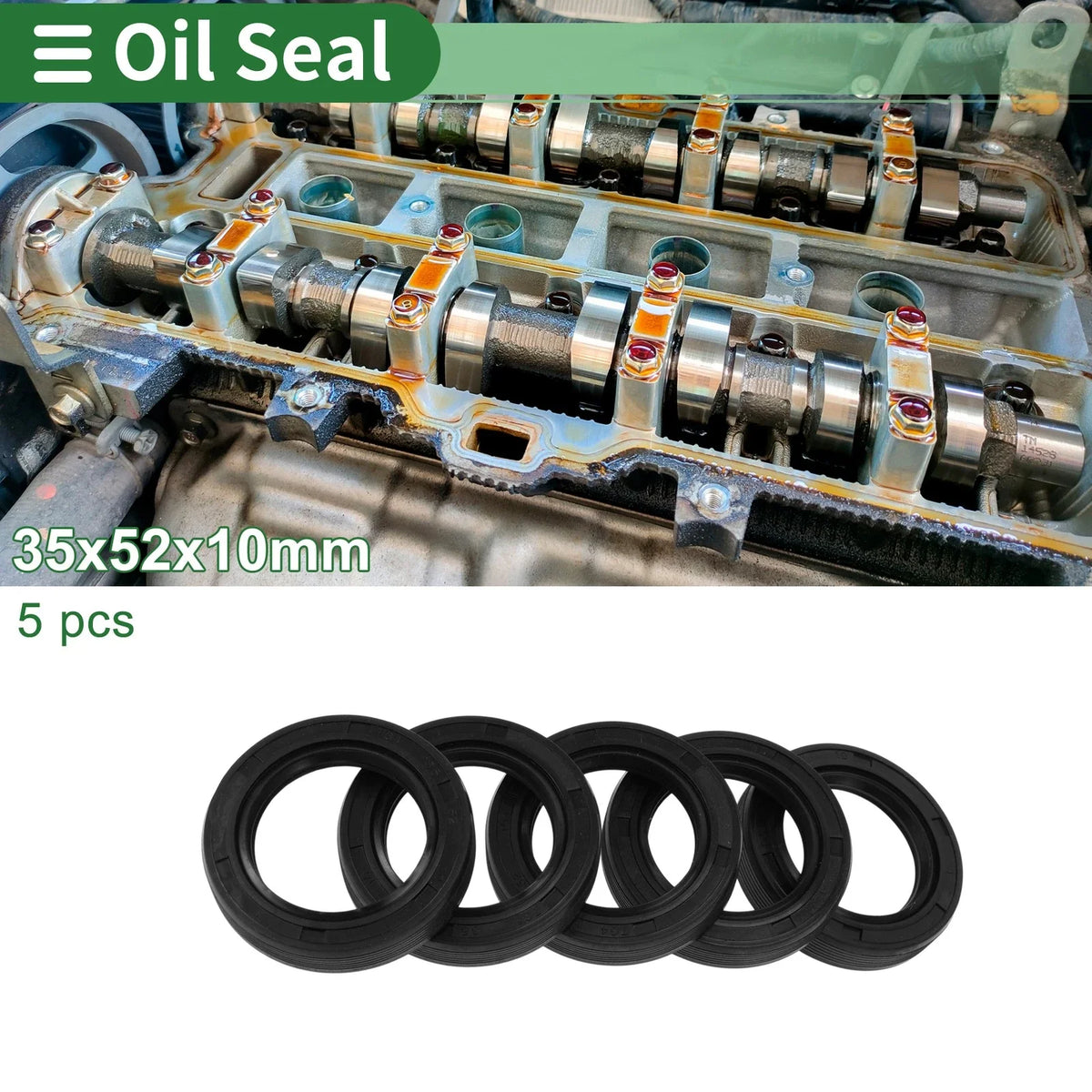 Oil Seal for Rotary Shaft (35x52x10mm)