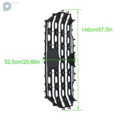 Mesh Front Upper Grille for Toyota Tundra 2022-2023 W/Camera Hole - Chrome