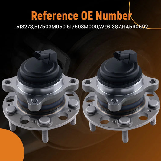 Front Wheel Hub Bearing Pair for Hyundai Genesis/Equus (2009–2016) BR930725 513278