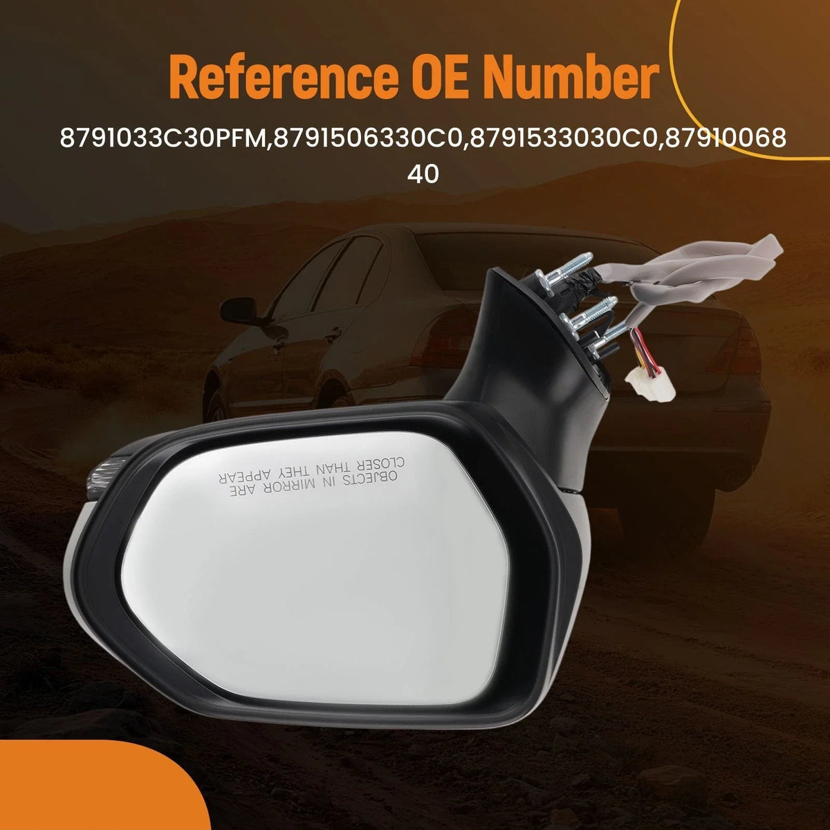 Heated Mirror Signal BSM for Toyota Camry (2018–2020)