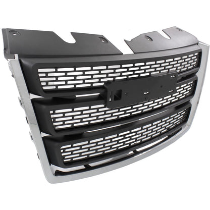 Grille Assembly for GMC Terrain (2010–2015) Black Shell, Chrome Molding