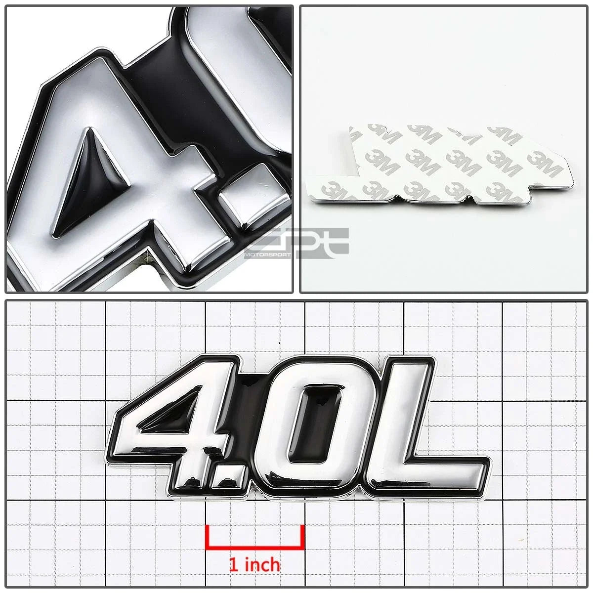 Chrome Bumper Emblem Badge for