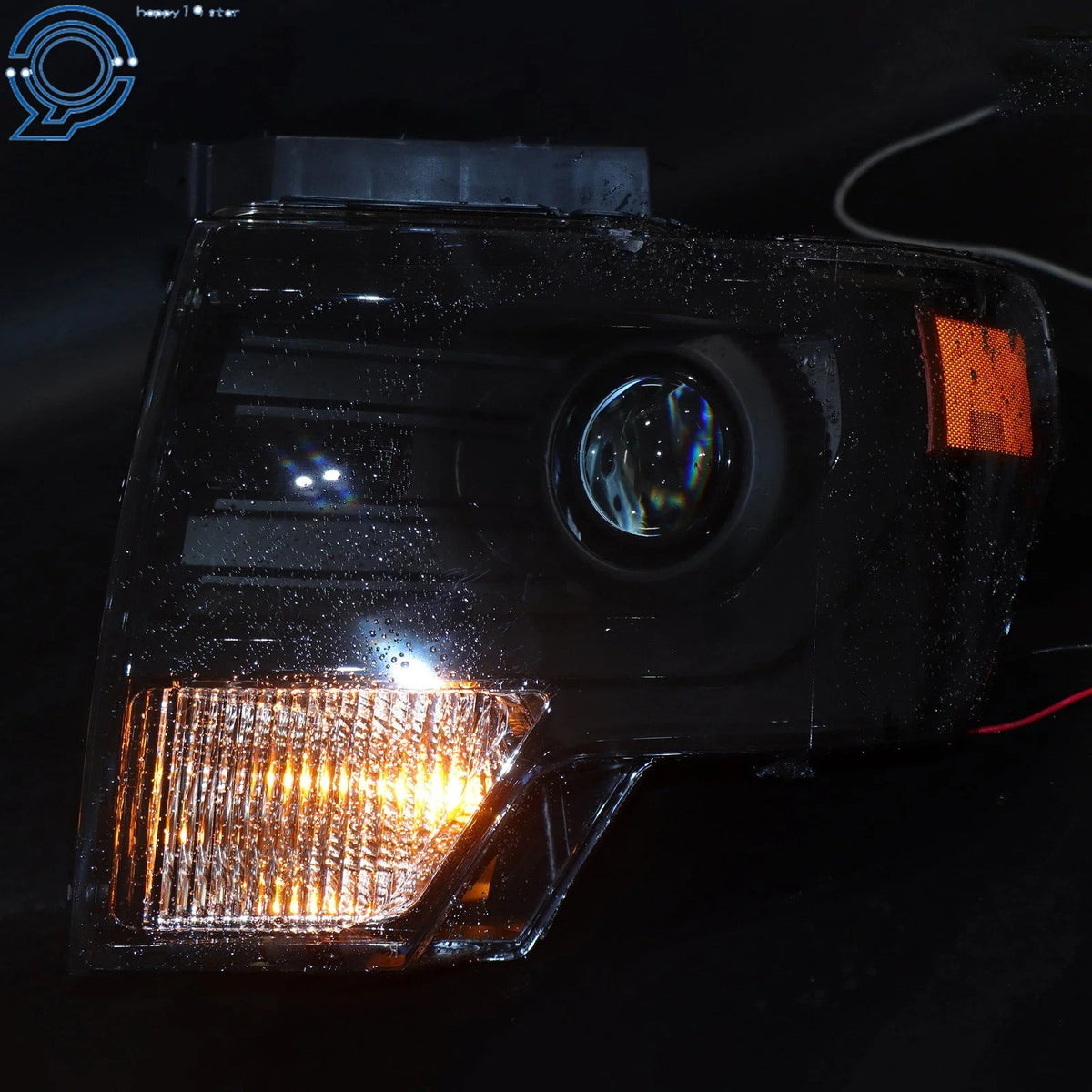 Black Housing HID Projector Headlight for Ford F150 2013-2014 Driver Left