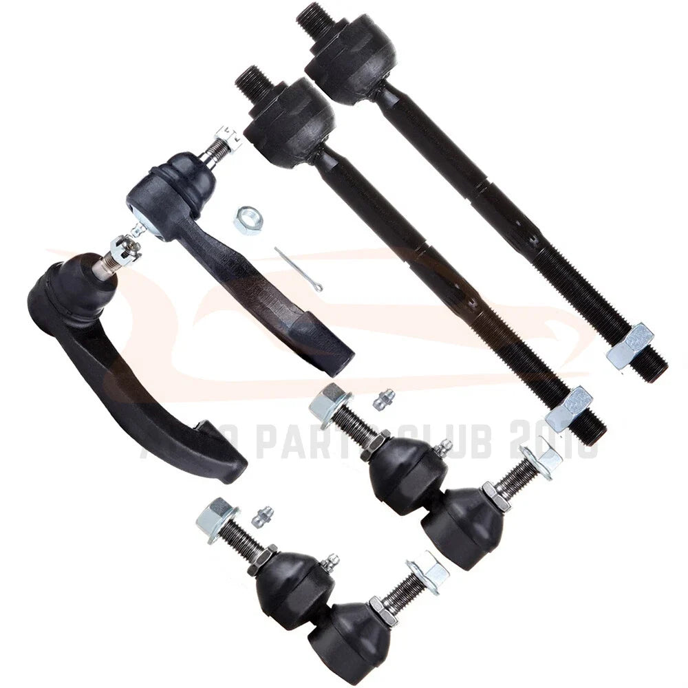 Set of 6 Front Steering Sway Bar Tie Rods for Chrysler Cirrus (1995–2000)