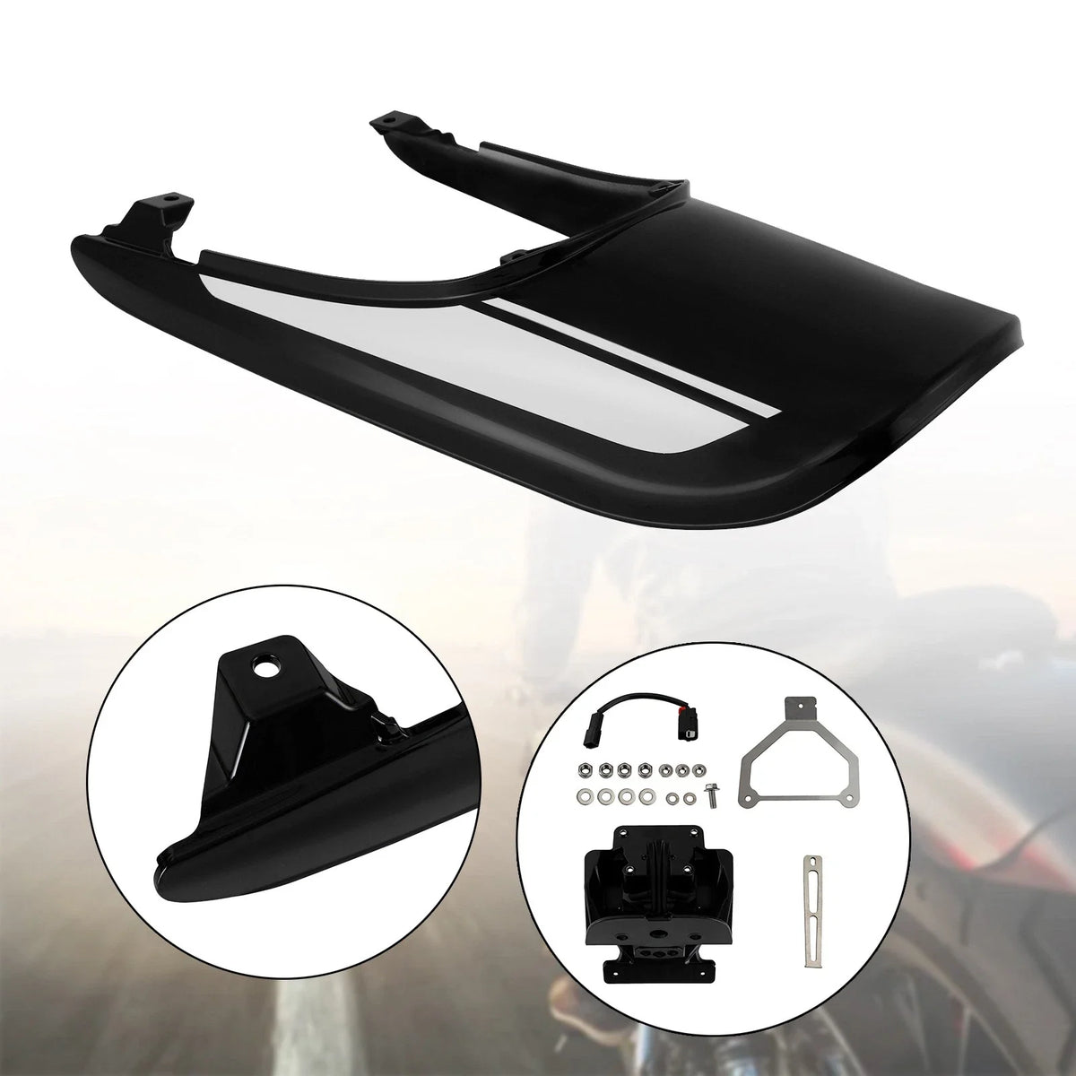 Tail Cowl Fairing + License Plate Bracket for Kawasaki Z900RS (2018–2022)