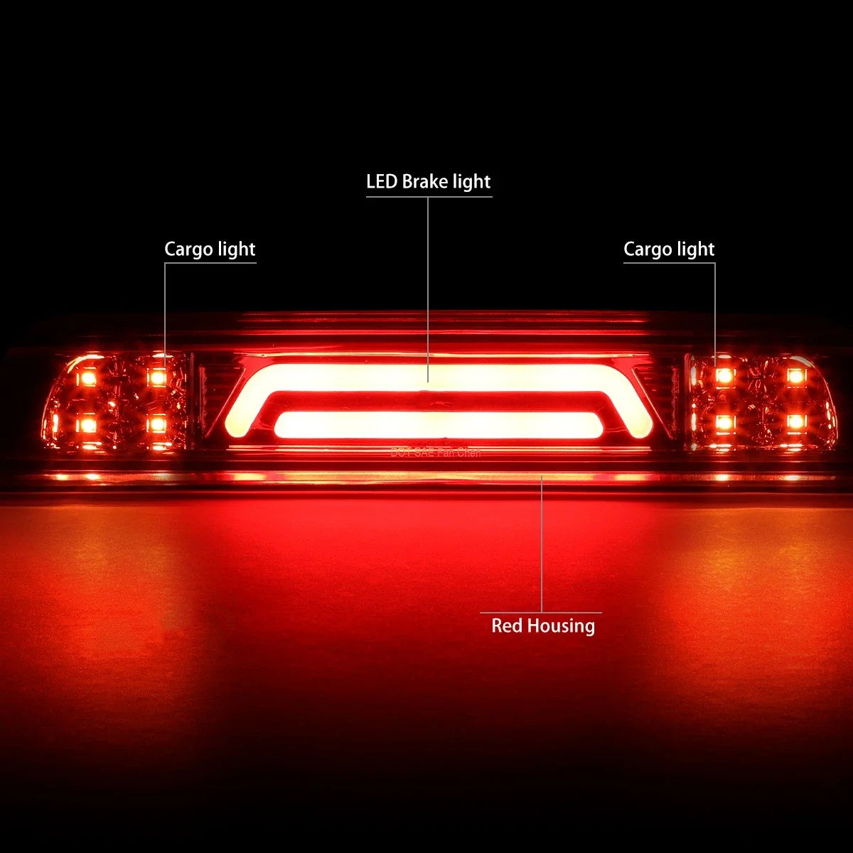 3D LED Bar for Tundra (2007–2018) Third Tail Brake Stop Light w/Cargo Lamp