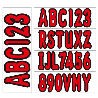 Set of 4 Hull ID Registration Decals for PWC Water Craft Jet Ski (Custom)
