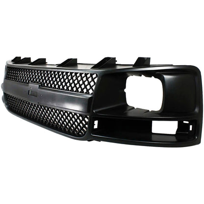 Grille Assembly for Chevrolet Express 2500 3500 (2003–2017) Black Plastic