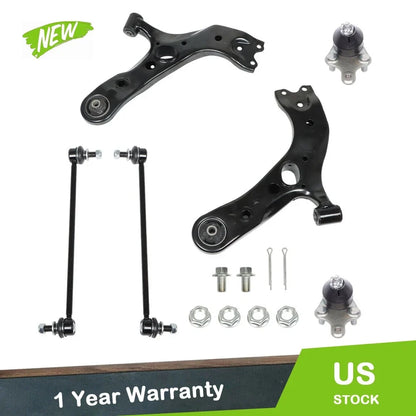 Control Arms Front + Sway Bar Links for Toyota RAV4 (2006-2017)