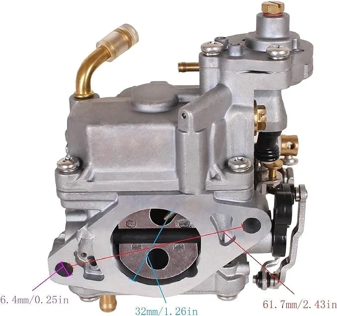 Carburetor 8M0109535 853720T19 for Mercury Mariner Outboard (4-Stroke 15HP 20HP)
