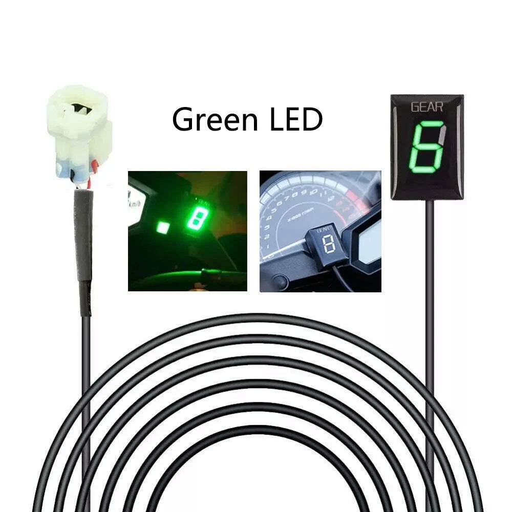 Green LED Gear Indicator for Honda CBR600RR CBR600F CBR1000RR (2003–2019)
