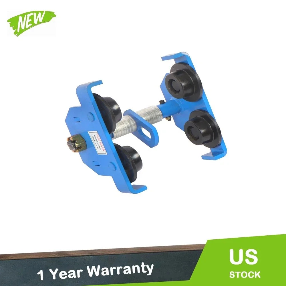 2X Dual Wheel Hand Trolley for Adjustable I-Beam (65-180mm)
