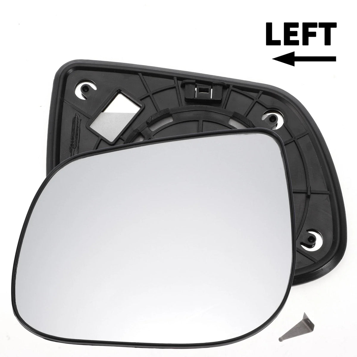 Left Side White Mirror Glass w/ Back Non-heated for KIA Picanto (2012–2020)