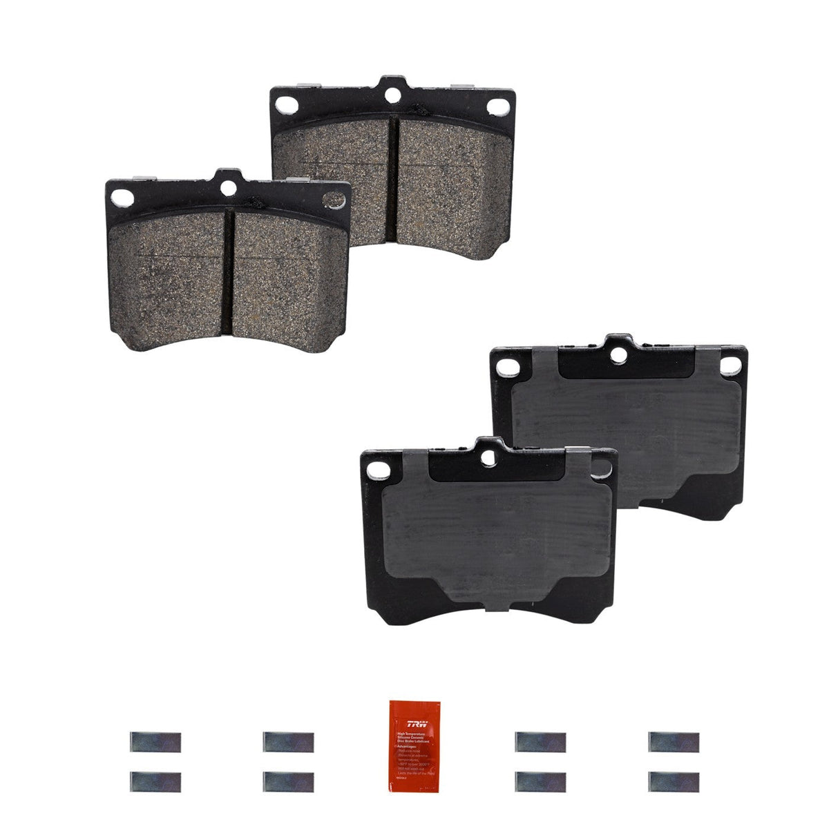 Set of 4 Front Semi-Metallic Brake Pads for Ford Escort, Protege