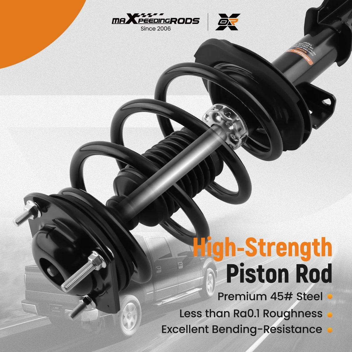 Front Pair Quick Complete Struts & Coil Springs for Chevrolet Traverse (2013–2017)