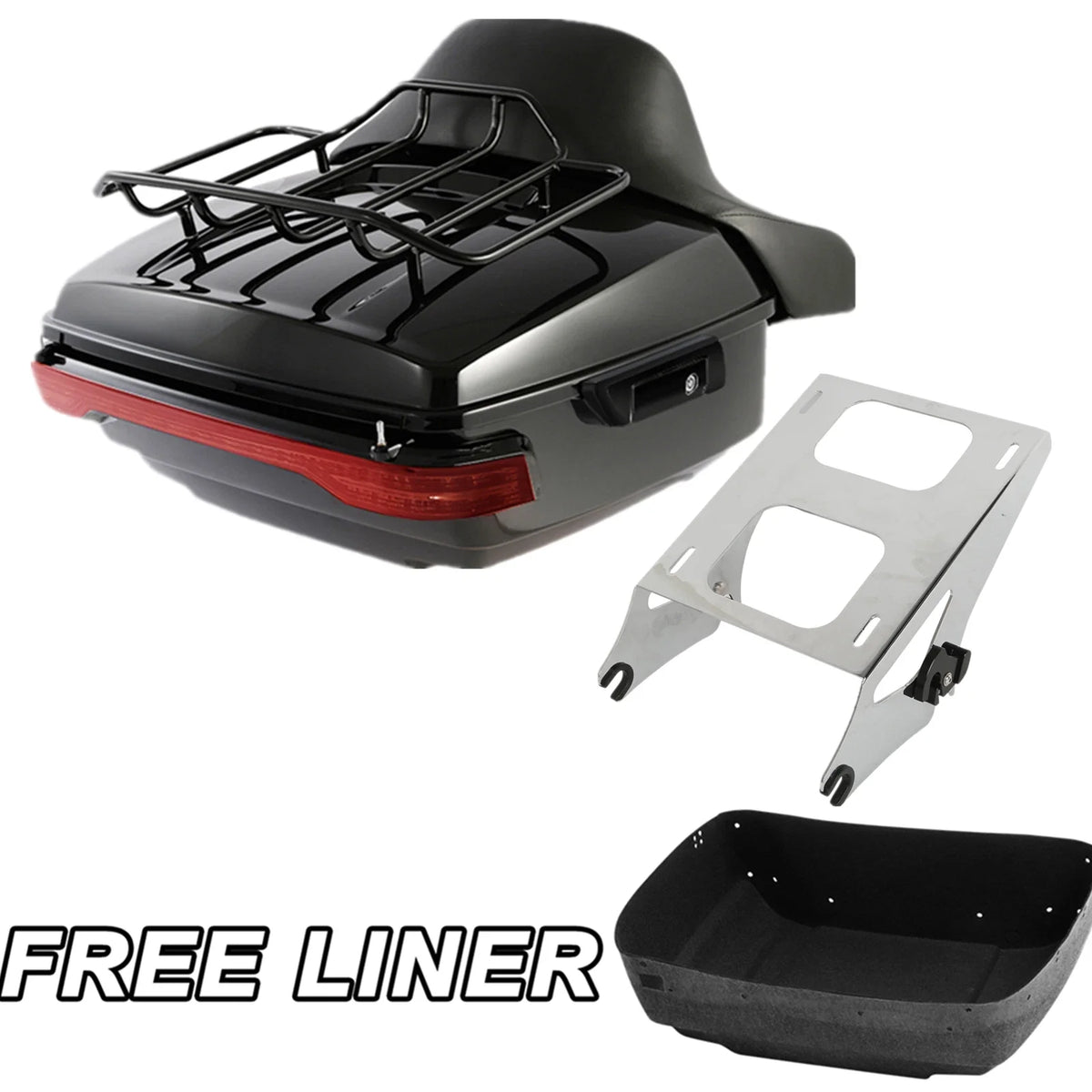 Trunk Backrest Rack Light for Harley Electra Road Glide 2014-2025