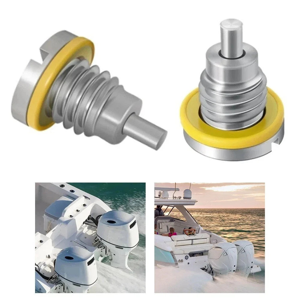 2X Magnetic Drain Screws with Gaskets for Mercury MerCruiser