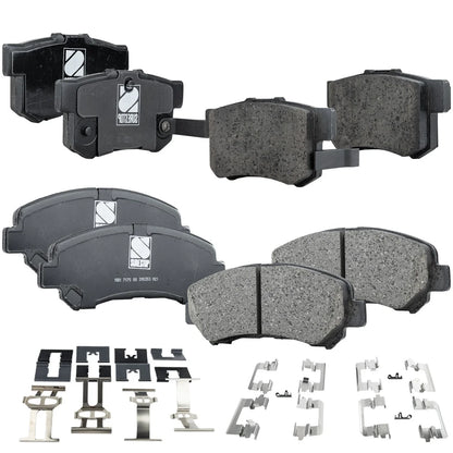 Front and Rear Brake Pads Set for 2010-2013 Suzuki Kizashi