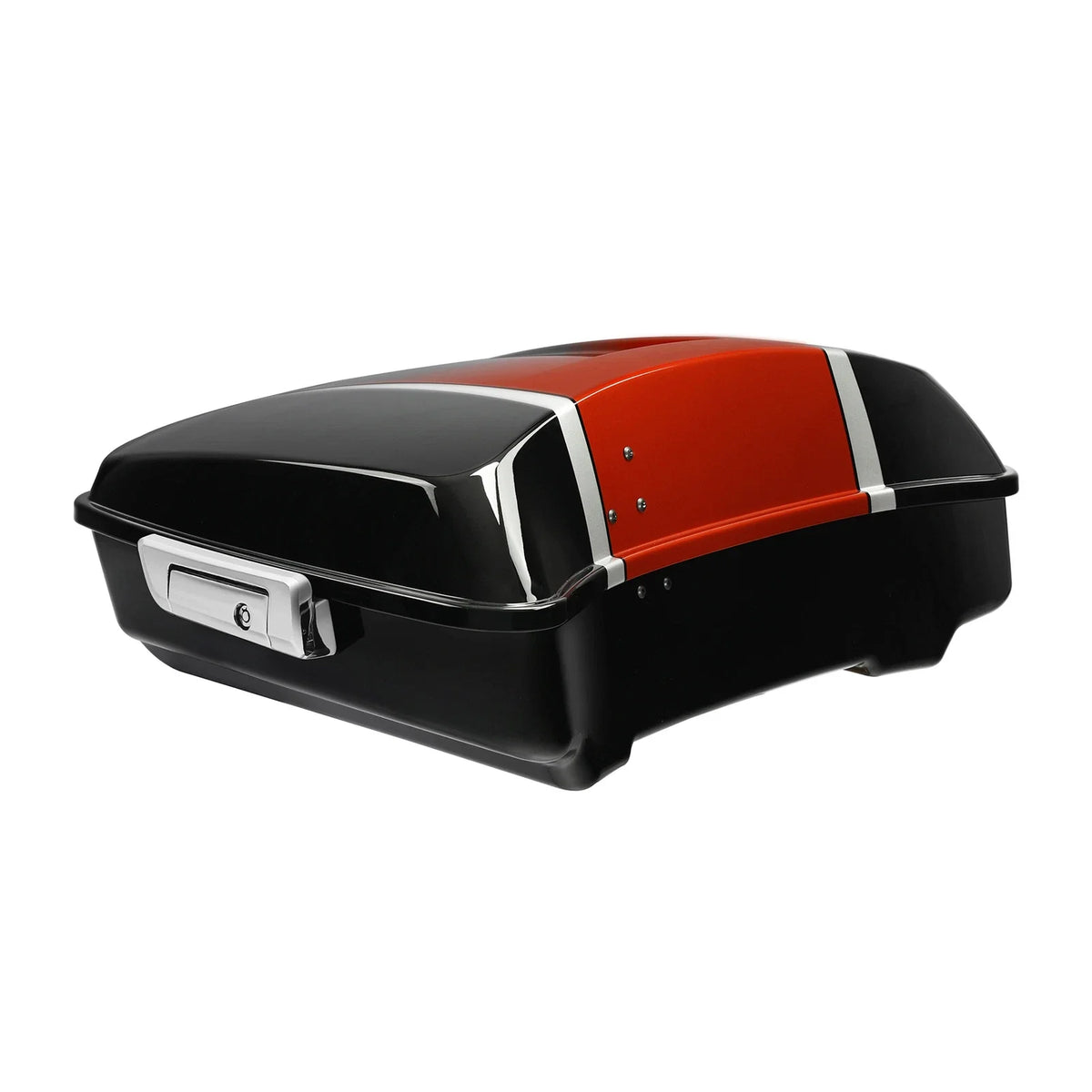 Chopped Trunk for Harley Touring (2014–Present) Sunset Orange/Sunset Black Fade