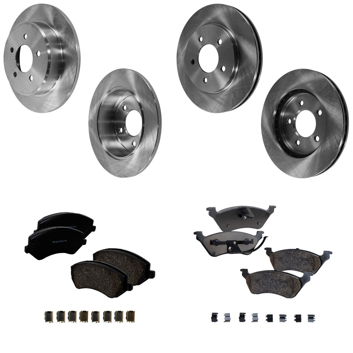 Brake Disc and Ceramic Pad Kit for Dodge Grand Caravan (2001)