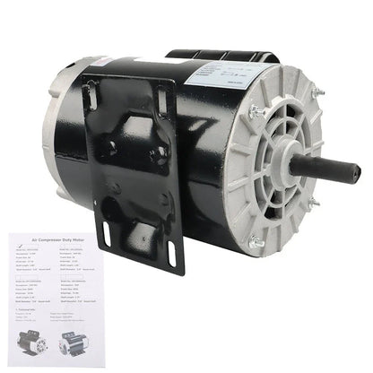 1 Phase Electric Motor Compressor 3.7HP 56Frame 230V 5/8" Shaft 3450RPM