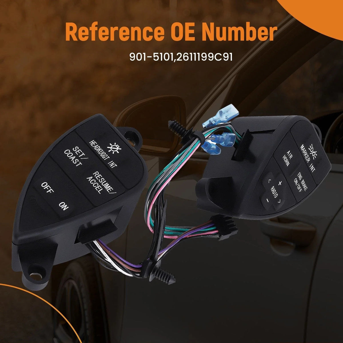 Cruise Control Switch for ProStar 2007–2016 International 901-5101