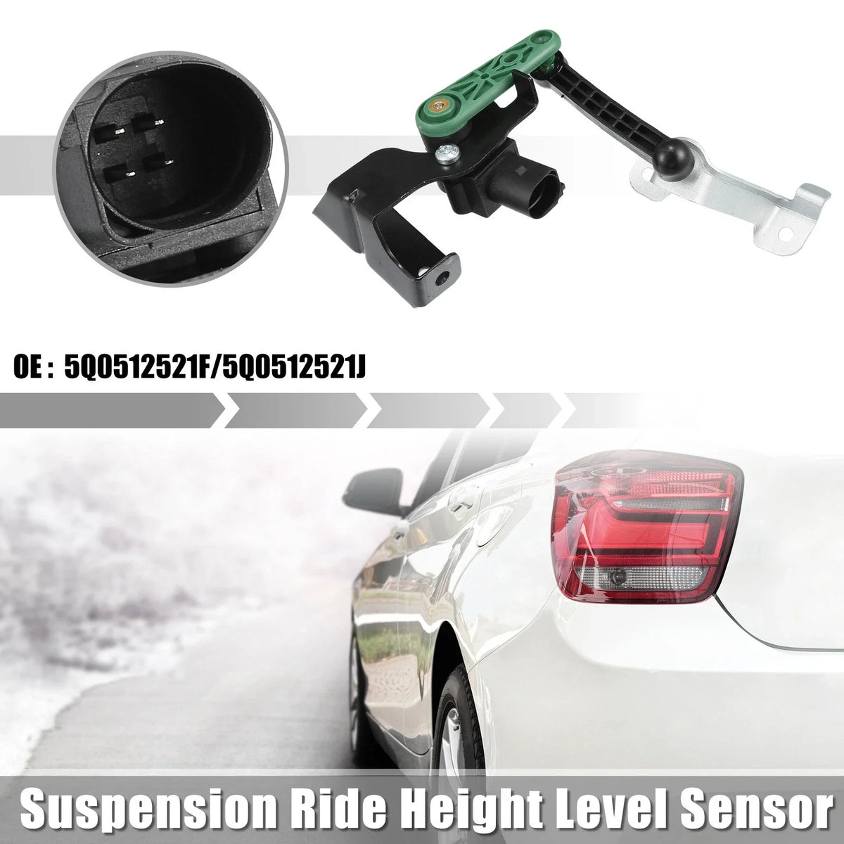 Rear Left Height Level Sensor for Audi A3 (2015–2020) 5Q0512521F/5Q0512521J