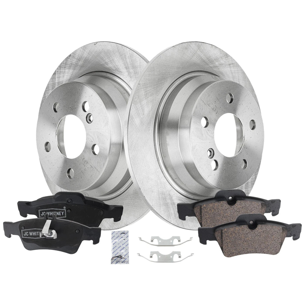 Rear Brake Disc Rotors and Pads Kit for MB Mercedes E Class E320 E350 E500 (2003–2009)