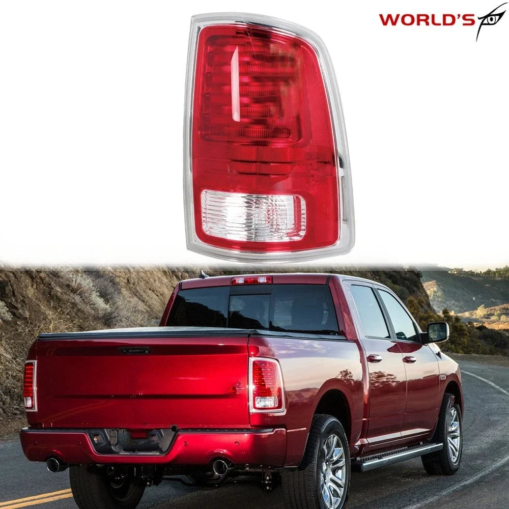 LED Tail Lights for Ram 1500 2500 3500 (2013–2018) Chrome Trim