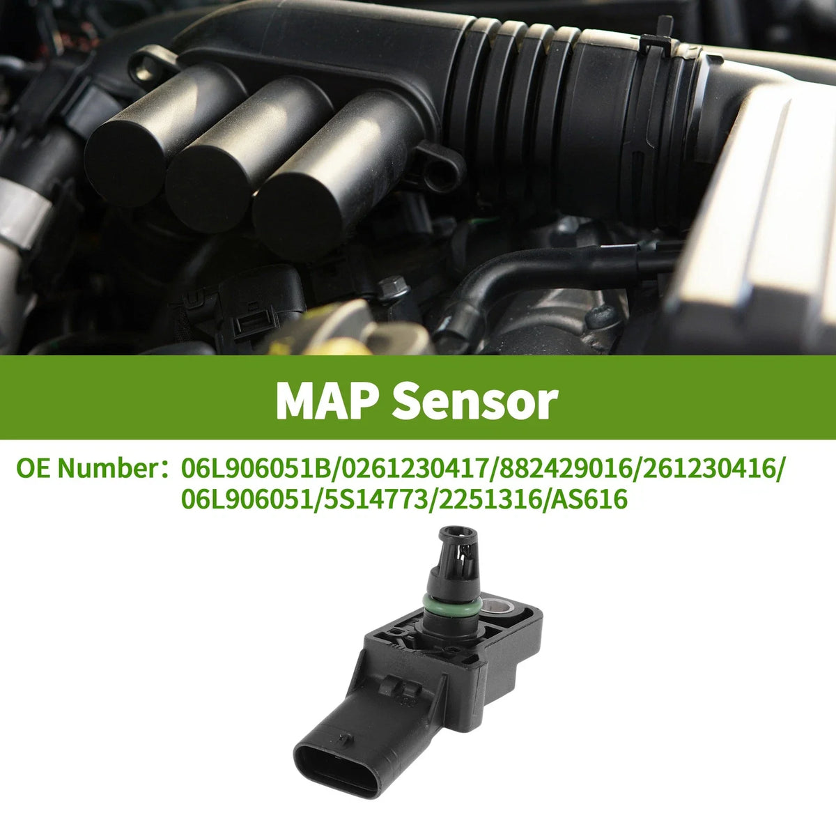 MAP Sensor No. 06L906051B for Audi Q5 (2018–2019) L4