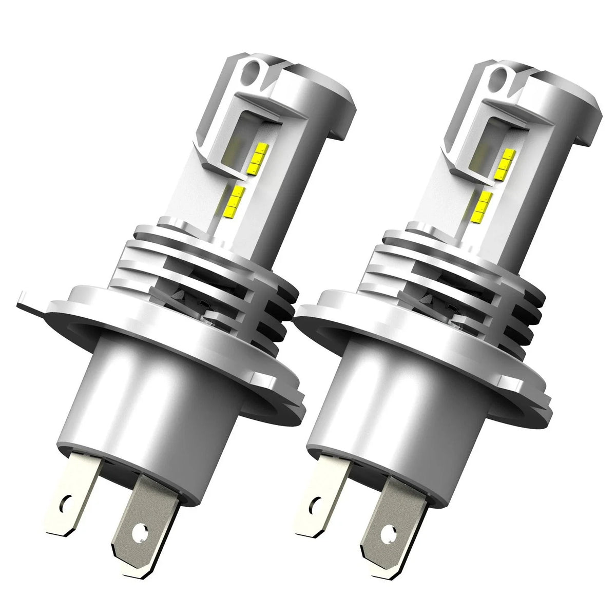 High Low Beam H4 9003 LED Headlight Bulbs Set of 2 (24000LM, 6500K)