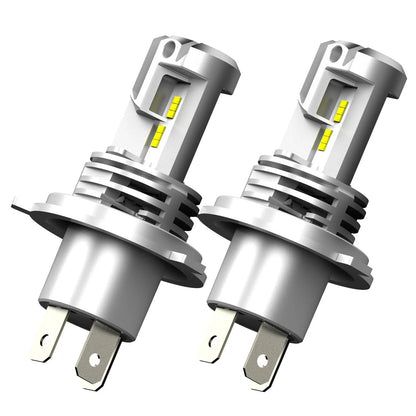 High Low Beam H4 9003 LED Headlight Bulbs Set of 2 (24000LM, 6500K)