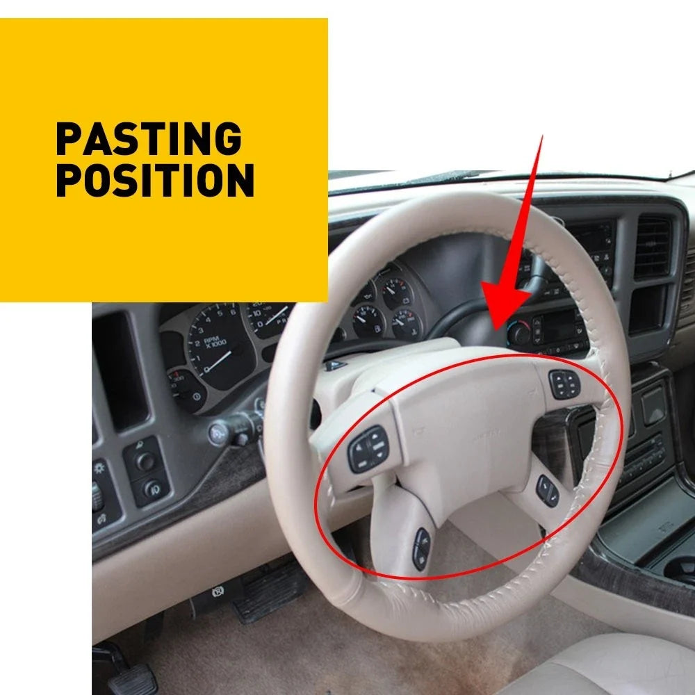 Button Decals for Steering Wheel Repair - Chevrolet Avalanche 2003-2006