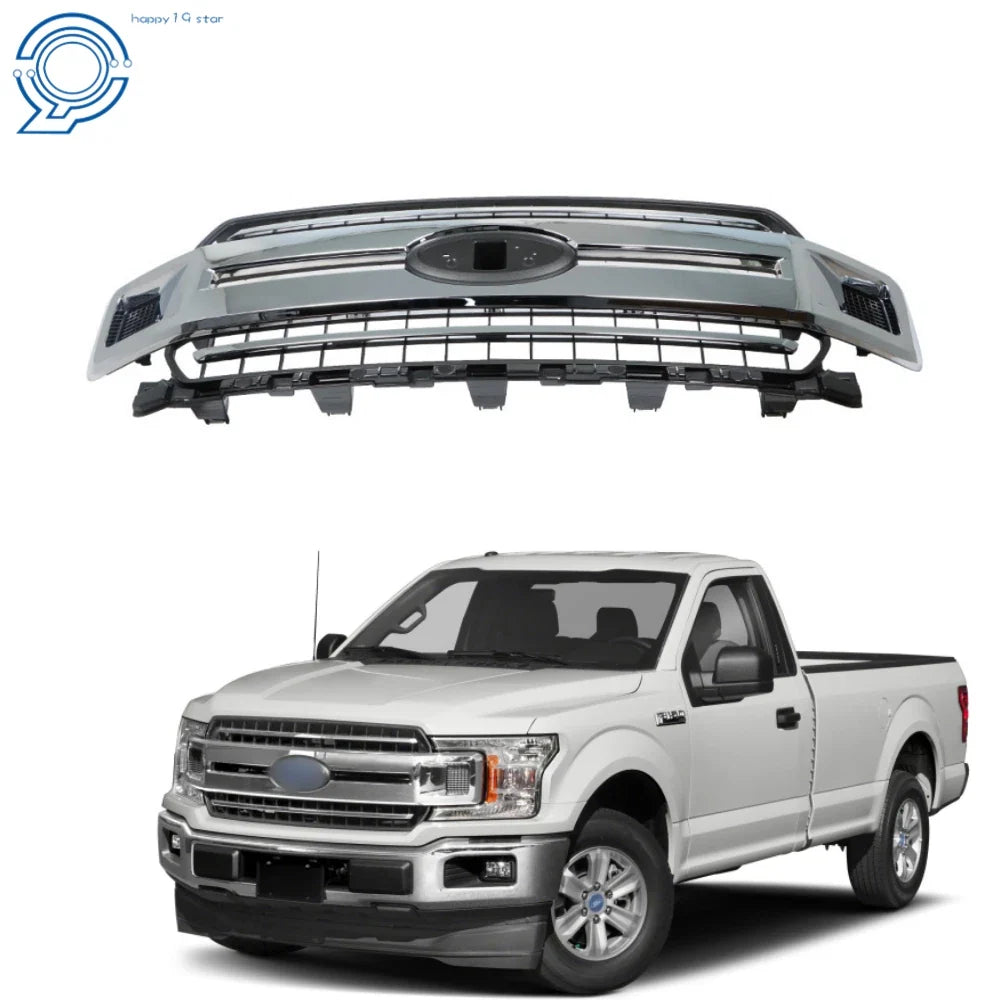 Front Radiator Grille Assembly for Ford F-150 (2018–2020) Chrome