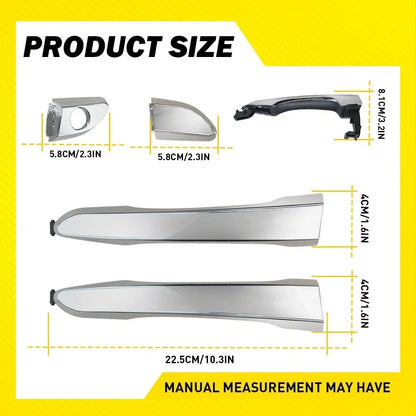 4-Piece Chrome Exterior Door Handle Set for Hyundai Tucson 2016-2021