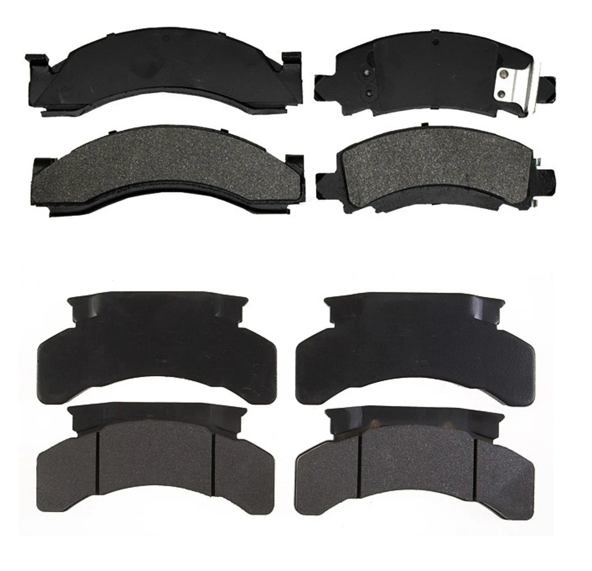 Set of 4 Semi-Metallic Brake Pads for GMC P4500 (1979–1987)