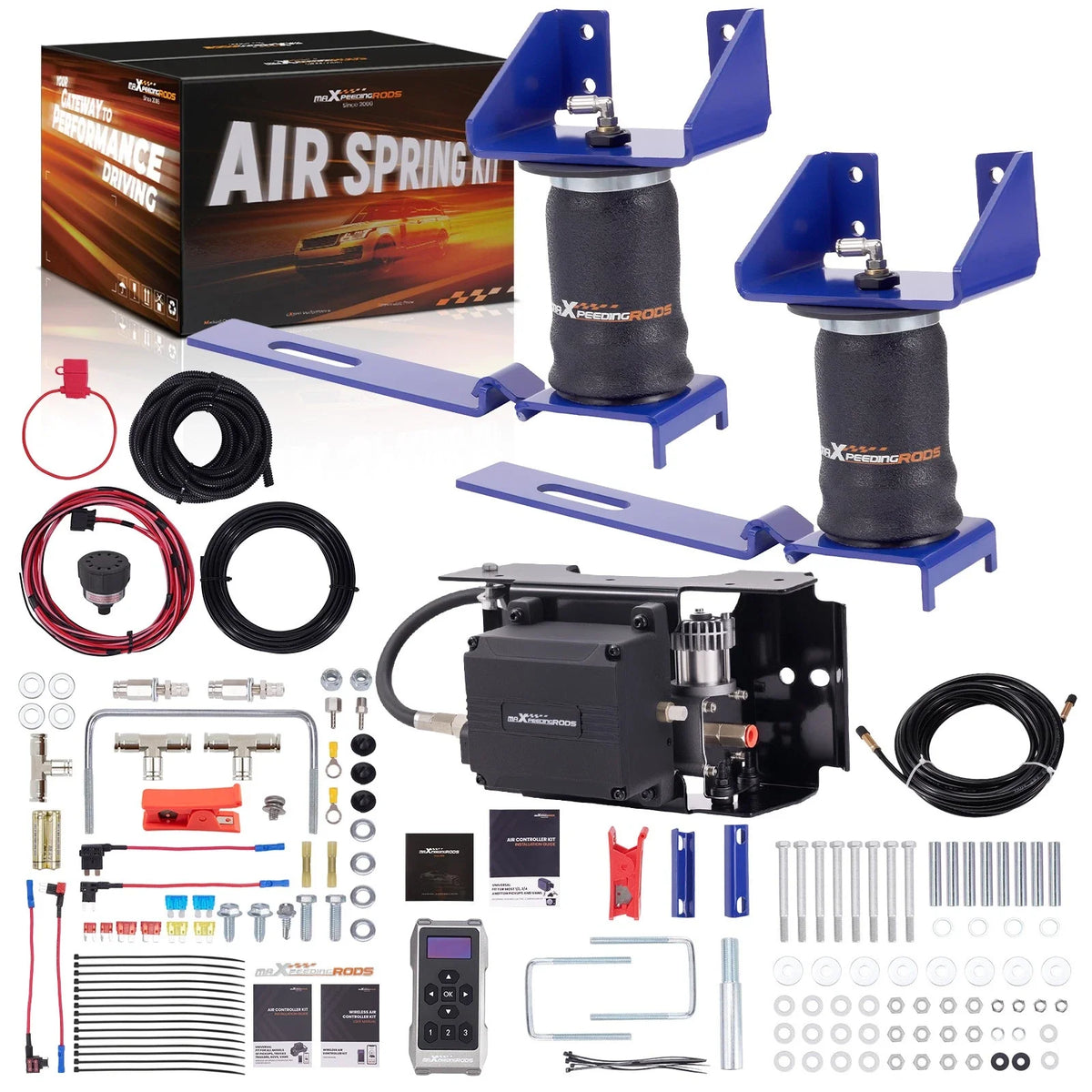 Air Spring Kit and Wireless Controller for 2004-2014 F-150 Pickup