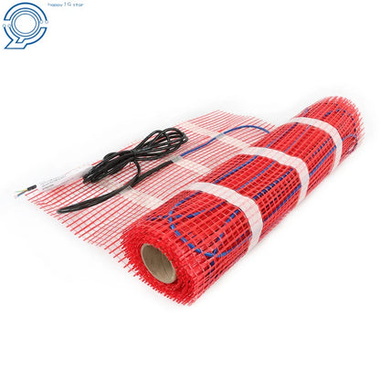 120V Electric Radiant Floor Heating Mat with Thermostat, 10 sqft