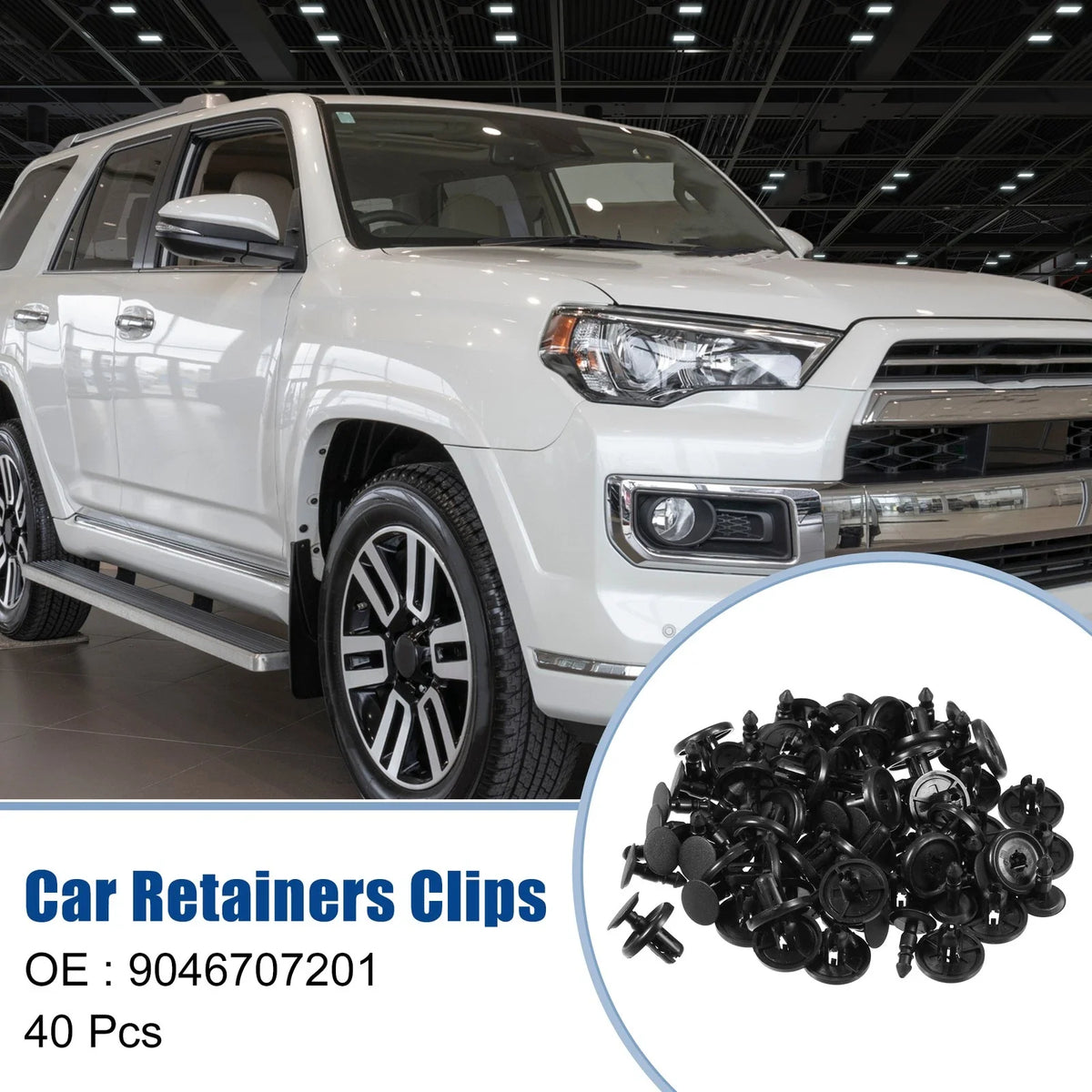 40 Pcs Front Fender Retainers Clips for Toyota (No. 9046707201)