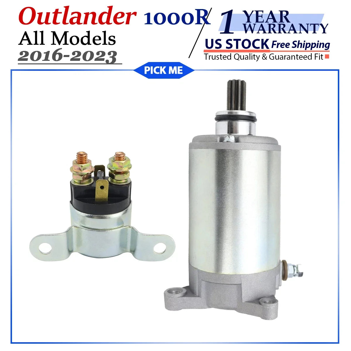 Relay Starter for Can-Am Outlander 1000R 2016 to 2023