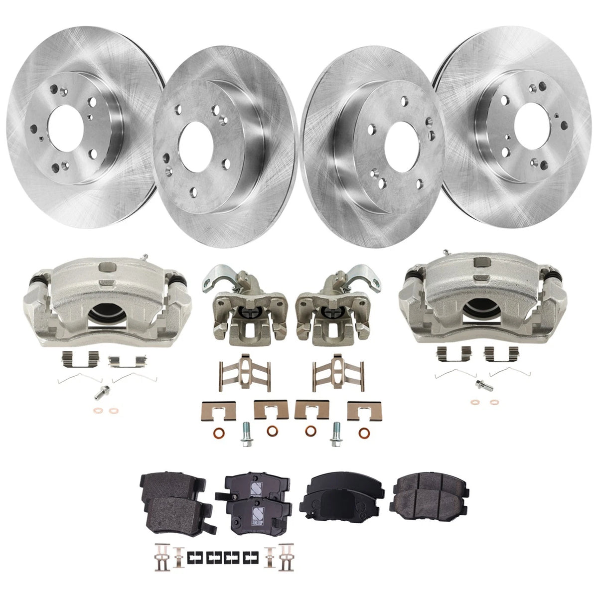 4-Wheel Brake Kit with Calipers for Honda Civic Acura ILX (2015)