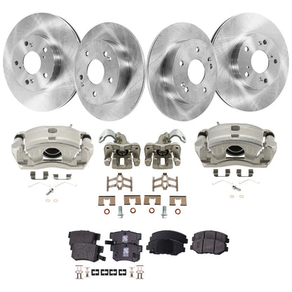 4-Wheel Brake Kit with Calipers for Honda Civic Acura ILX (2015)