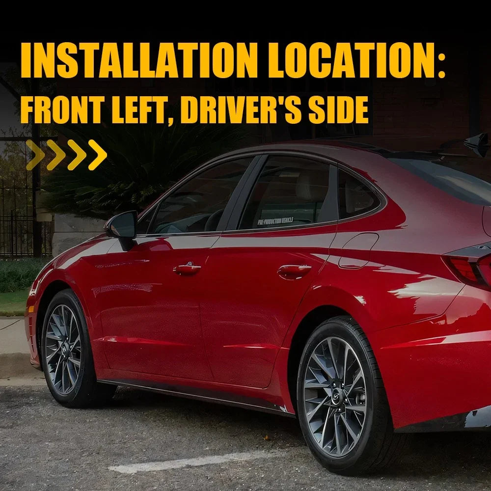 Left Side Heated Mirror Glass for Hyundai Sonata 2015-2019