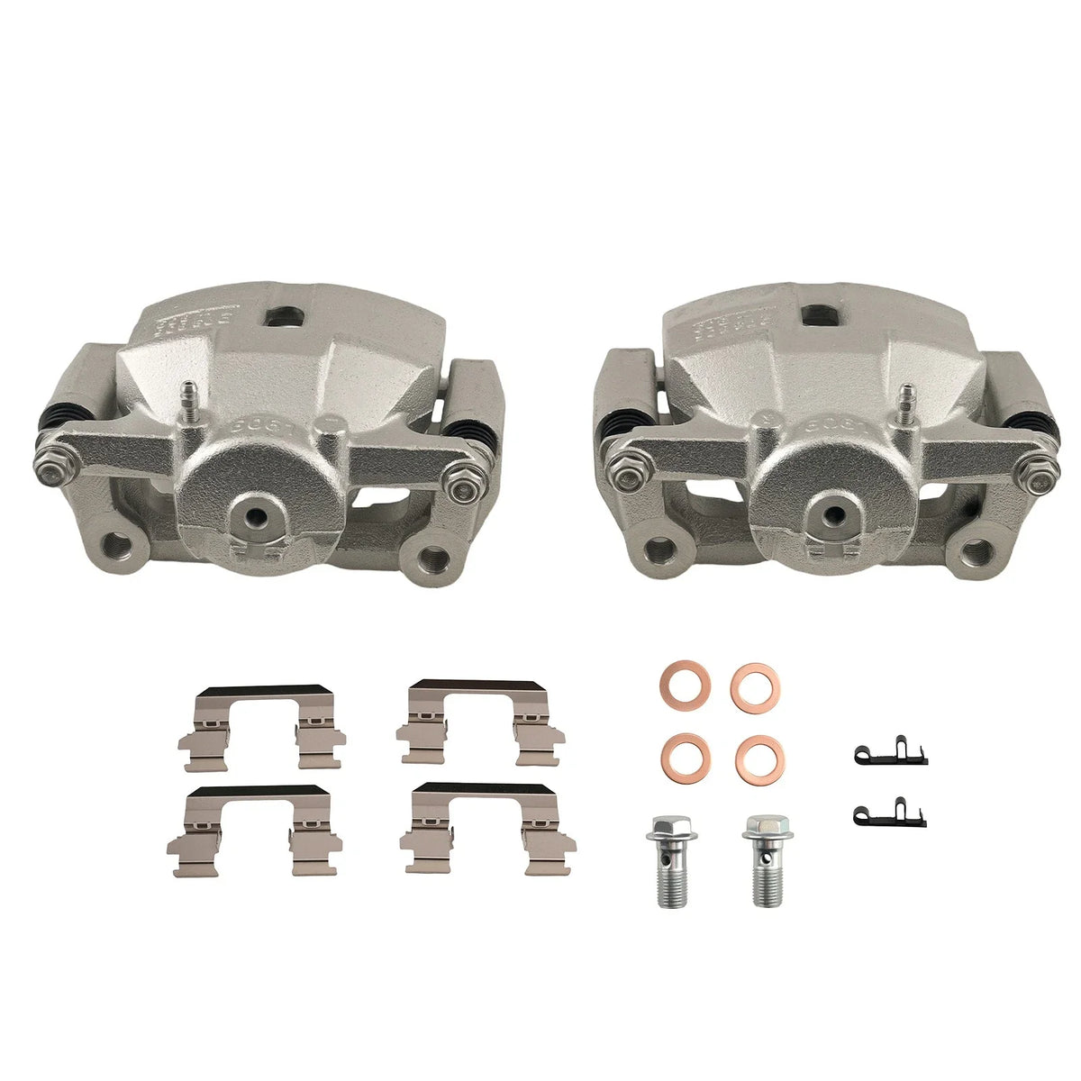 2X Front Brake Calipers w/Bracket for Nissan Rogue 2.5L (2008–2013) 19B3428 19B3429
