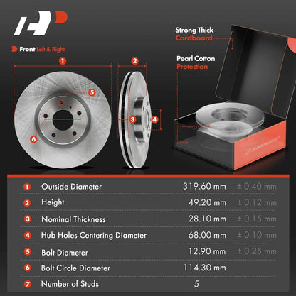Disc Brake Pads and Rotor Set for Nissan Maxima