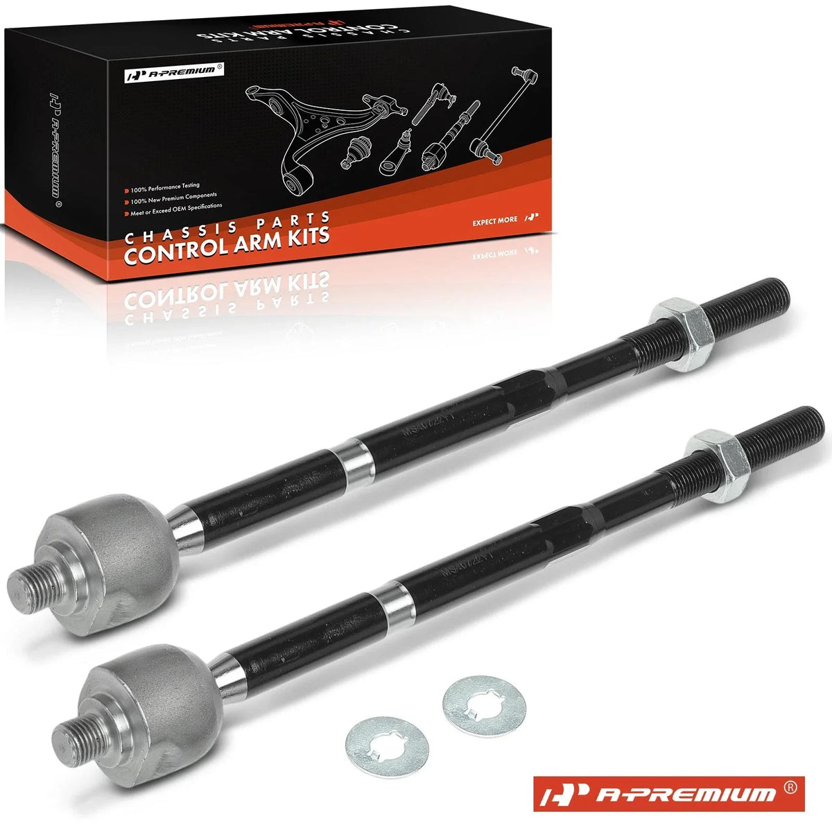 2X Front Inner Side Tie Rod End for Ford Fiesta (2011–2019)