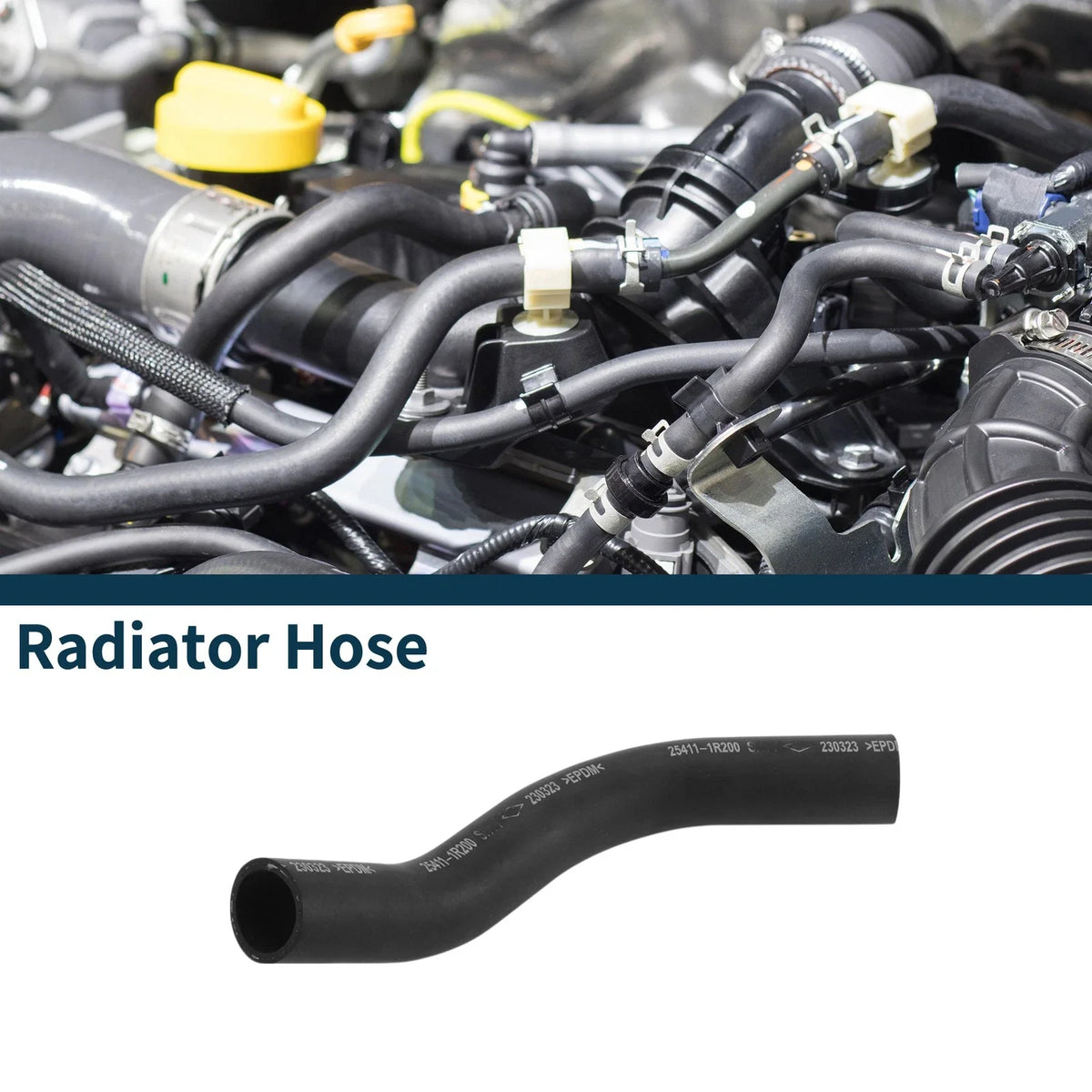 Radiator Hose No. 254111R200 for Kia K3 (2013–2016) Rubber Water Pipe